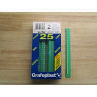 Grafoplast 117M02BW Label 2 (Pack of 25)
