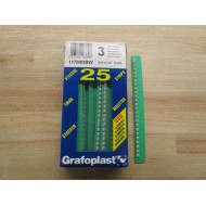 Grafoplast 117M03BW Label 3 (Pack of 25)