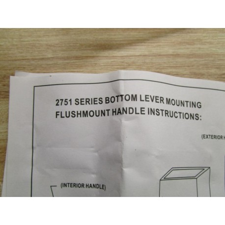 853279 Flushmount Handle