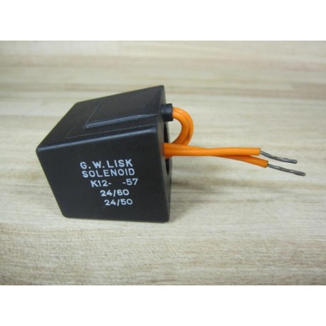 G.W. Lisk K12-...-57 Solenoid Coil K12...57 - New No Box