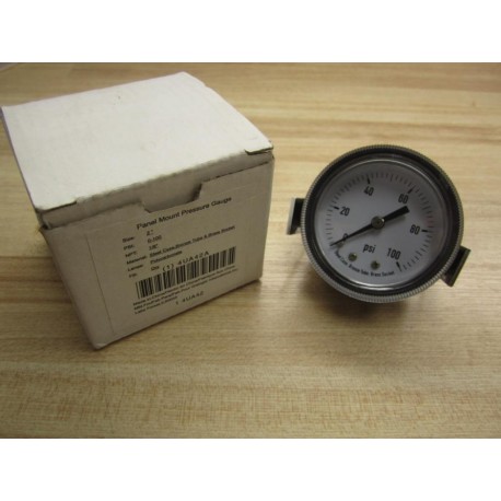 Grainger 4UA42A 0-100 PSI Gauge