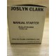 Joslyn Clark CR101YC Manual Starter Receptacle