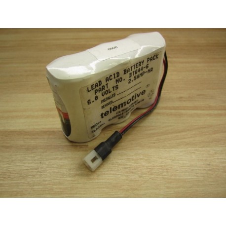 Telemotive BT644-6 Lead Acid Battery Pack - New No Box