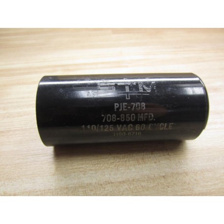 STM PJE-708 Capacitor 708-850 MFD 1160-6718 - Used