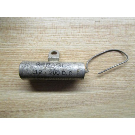 Sprague 186PJ2492S212 Capacitor .12-200 D.C. - New No Box