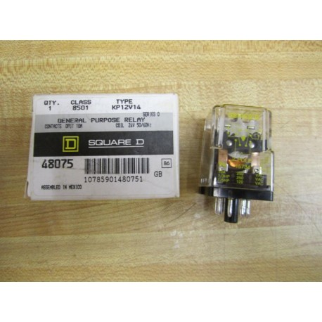 Square D 8501-KP12-V14 Relay 8501KP12V14