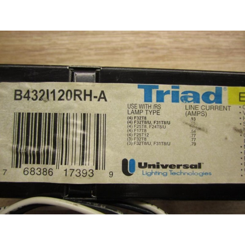 B432I120RH-A Universal Triad Electronic Ballast.