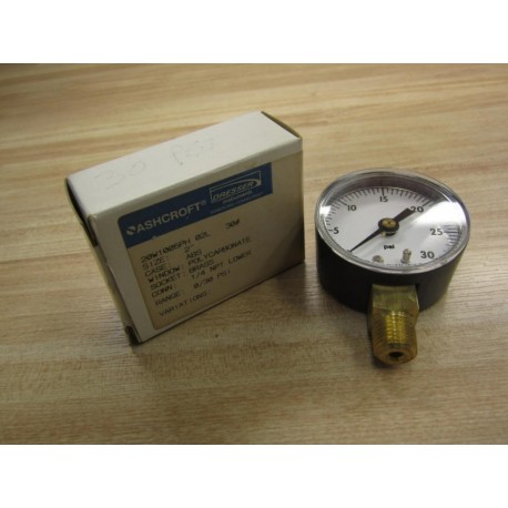 Ashcroft 20W1005PH-02L 30 Pressure Gauge