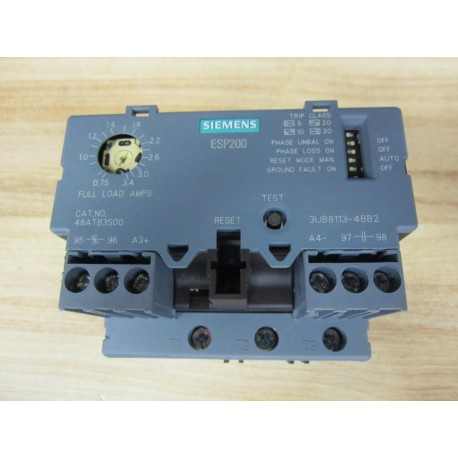 Siemens 48AT-B1S00 Overload Relay 3UB88134BB2 Missing Buttons - Used
