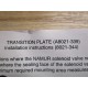 A8021-339 Transition Plate - New No Box