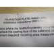 A8021-339 Transition Plate - New No Box