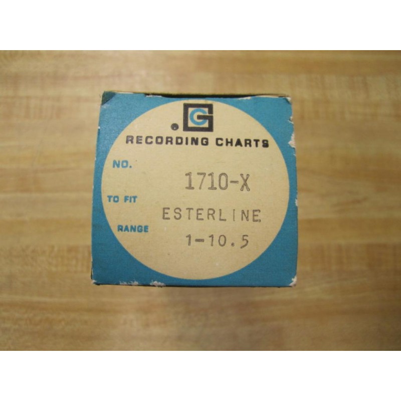 Recording Charts 1710X Chart Paper Mara Industrial
