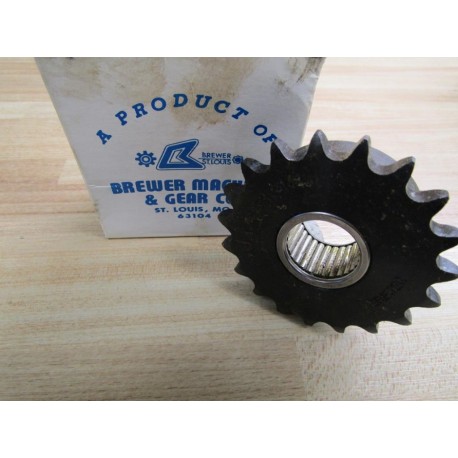 Brewer 40B19F Idler Sprocket WNeedle Bearing