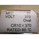 Supco CR10X370 Oval Run Capacitor