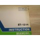 RIS 1035-143 Instruction Manual For ET-1214 - Used