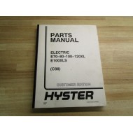 Hyster 852410 Parts Manual For E70-80-100-120XL Hy-852410