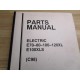 Hyster 852410 Parts Manual For E70-80-100-120XL Hy-852410