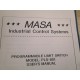 MASA PLS-801 User's Manual For Programmable Limit Switch - Used