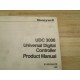 Honeywell 51-52-25-07F Product Manual For UDC 3000 - Used