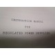 Lambda IM-LXS-C Instruction Manual For Regulated Power Supplies - Used