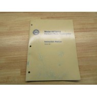 Micro Motion 1003349 Instruction Manual For Model RFT9712 - Used