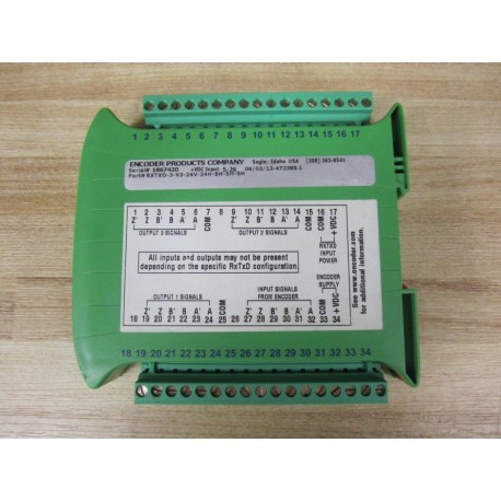 Encoder Products RXTXD-3-V3-24V-24H-5H-5H-5H ReveiverTransmitter - New No Box