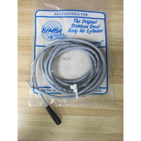 Bimba HCQC Switch 3 Pin Female3 Wire Cable Only
