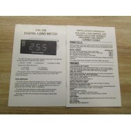 LCI DM-100 Manual For Digital Load Meter - Used