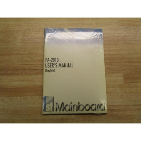 FC PA-2013 User's Manual ST Mainboard