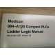 Modicon 043503387 Manual For 984-A120 Compact PLCs Ladder Logic - Used