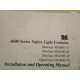 STI 99309-0030 Manual For 4600 Series Safety Light Curtains - Used