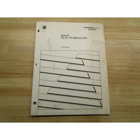 Allen Bradley 955121-06 User Manual 1791-IOBX And -10VX - Used