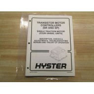 Hyster 1463732 Manual For Transistor Motor Controllers SR SP Hy-1463732 - Used