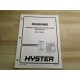 Hyster 1483865 Manual For Transistor Motor Controllers Hy-1483865 - Used