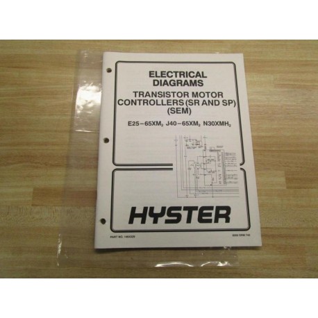 Hyster 1464329 Electrical Diagrams E25-65XM2 J40-65XM2 N30XMH2 - Used