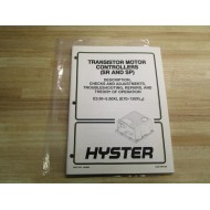 Hyster 1483863 Manual For Transistor Motor Controllers (SR & SP) - Used