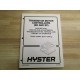 Hyster 1483863 Manual For Transistor Motor Controllers (SR & SP) - Used