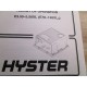 Hyster 1483863 Manual For Transistor Motor Controllers (SR & SP) - Used