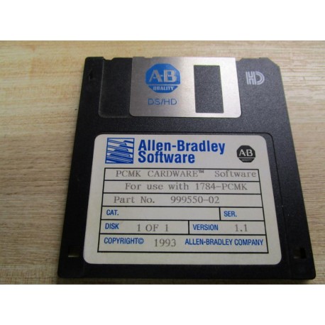 Allen Bradley 999550-02 Software Disk 1784-PCMK - Used