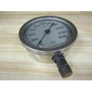 Ashcroft Type 1009 4.5" Pressure Gauge 0-3000 PSIG - New No Box