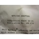 Nordson 272743B Pipe Adapter Installation Kit