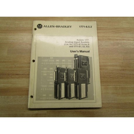 Allen Bradley 955090-43B User's Manual 1771-1F E1 E2 E3 - Used