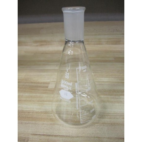 Kimble 26510-500 KIMAX 500mL Erlenmeyer Flask WST Joint 26510500 - Used