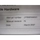 Mitsubishi JY992D66301 Hardware Manual For FX2N REV.N - Used