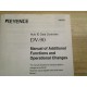 Keyence 96M1338 User's Manual For Auto ID Data Controller DV-90 - Used