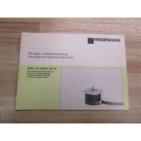 Heidenhain 242 302 92 10 Manual for Rod 2271ROD 2271C Encoders - Used