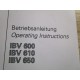 Heidenhain 275 317 01 2 Manual For IBV 600, IBV 610, & IBV 650 - Used