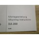 Heidenhain 239 719 03 15 Mounting Instruction Manual For DA 200 - Used