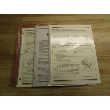 Banner 44895EOC Manual For Mini-Screen System 57162 - Used