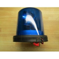North American Signal TR3-B Blue Strobe Warning Light 12V - Used